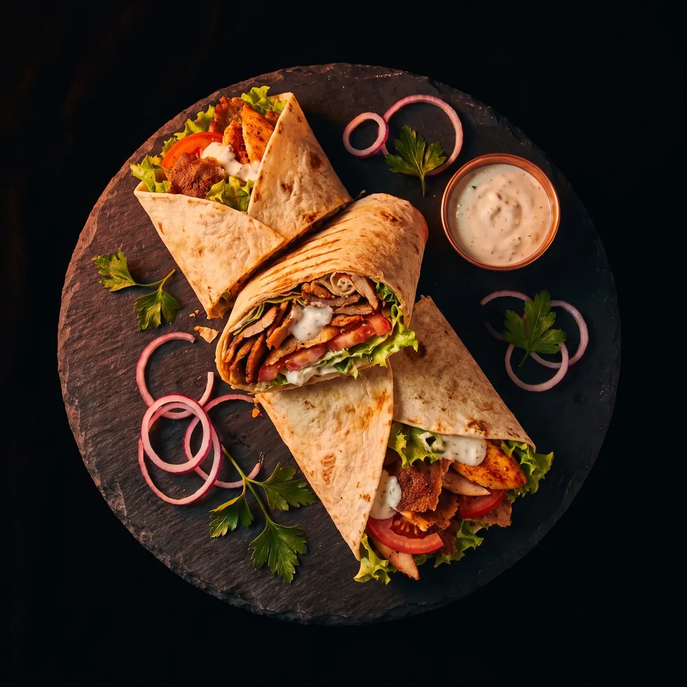 Dürüm mixte kebab et poulet